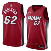 Maglia Miami Heat Duncan Robinson NO 62 Statement 2018 Rosso