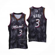 Maglia Miami Heat Dwyane Wade #3 Fashion Royalty Nero