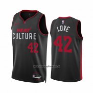 Maglia Miami Heat Kevin Love #42 Citta 2023-24 Nero