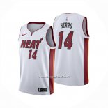 Maglia Miami Heat Tyler Herro No 14 Association 2024-25 Bianco