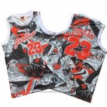 Maglia Michael Jordan NO 23 Commemorative Grigio