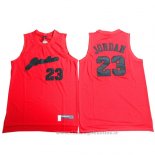 Maglia Michael Jordan NO 23 Rosso2 Nero