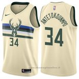 Maglia Milwaukee Bucks Giannis Antetokounmpo NO 34 Citta Crema