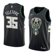 Maglia Milwaukee Bucks Mirza Teletovic NO 35 Statement 2018 Nero