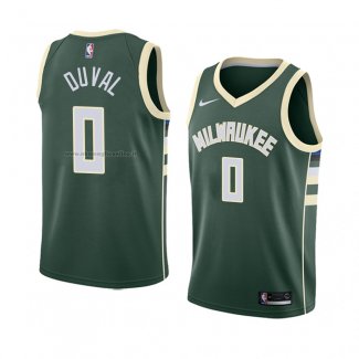 Maglia Milwaukee Bucks Trevon Duval NO 0 Icon 2018 Verde