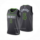 Maglia Minnesota Timberwolves Anthony Edwards No 5 Statement 2024-25 Grigio