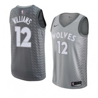 Maglia Minnesota Timberwolves C. J. Williams NO 12 Icon 2018 Blu