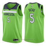 Maglia Minnesota Timberwolves Gorgui Dieng NO 5 Statement 2017-18 Verde