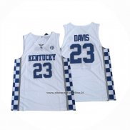 Maglia NCAA Kentucky Wildcat Anthony Davis 2025 Bianco