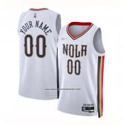 Maglia New Orleans Pelicans Personalizzate Citta 2021-22 Bianco