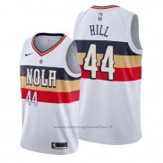 Maglia New Orleans Pelicans Solomon Hill NO 44 Earned Bianco