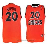 Maglia New York Knicks Allan Houston NO 20 Throwback Arancione
