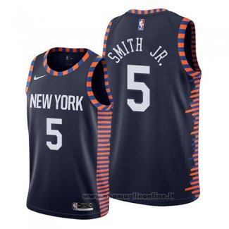 Maglia New York Knicks Dennis Smith Jr. NO 5 Statement Bianco