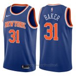 Maglia New York Knicks Ron Baker NO 31 Icon 2017-18 Blu