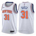 Maglia New York Knicks Ron Baker NO 31 Statement 2017-18 Bianco