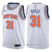 Maglia New York Knicks Ron Baker NO 31 Statement 2017-18 Bianco