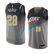 Maglia Oklahoma City Thunder Abdel Nader NO 28 Citta 2017-18 Grigio