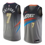 Maglia Oklahoma City Thunder Carmelo Anthony NO 7 Citta 2018 Grigio