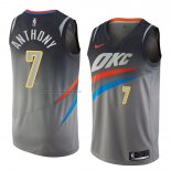 Maglia Oklahoma City Thunder Carmelo Anthony NO 7 Citta 2018 Grigio