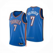 Maglia Oklahoma City Thunder Chet Holmgren No 7 Icon 2024-25 Blu