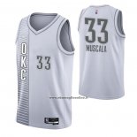 Maglia Oklahoma City Thunder Mike Muscala #33 Citta 2021-22 Bianco