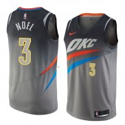 Maglia Oklahoma City Thunder Nerlens Noel NO 3 Citta 2018 Grigio