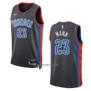 Maglia Oklahoma City Thunder Tre Mann #23 Citta 2022-23 Grigio