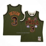 Maglia Philadelphia 76ers Allen Iverson #3 Mitchell & Ness 1996-97 Verde