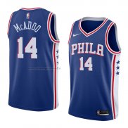 Maglia Philadelphia 76ers James Michael Mcadoo NO 14 Icon 2018 Blu