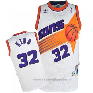 Maglia Phoenix Suns Jason Kidd NO 32 Throwback Bianco