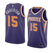 Maglia Phoenix Suns Ryan Anderson NO 15 Icon 2018 Viola
