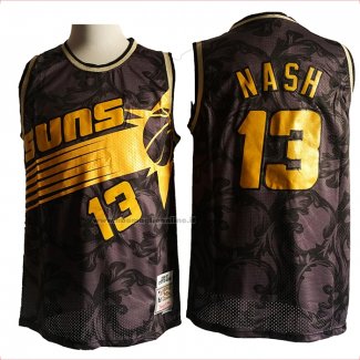 Maglia Phoenix Suns Steve Nash NO 13 Hardwood Classics Nero