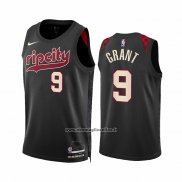 Maglia Portland Trail Blazers Jerami Grant #9 Citta 2023-24 Nero