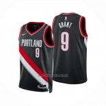 Maglia Portland Trail Blazers Jerami Grant No 9 Icon 2024-25 Nero