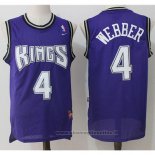 Maglia Sacramento Kings Chris Webber NO 4 Throwback Viola