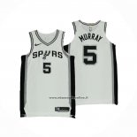 Maglia San Antonio Spurs Dejounte Murray #5 Association Autentico Bianco