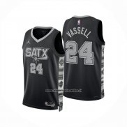 Maglia San Antonio Spurs Devin Vassell No 24 Statement 2024-25 Nero