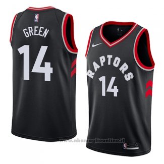 Maglia Toronto Raptors Danny Green NO 14 Statement 2018 Nero