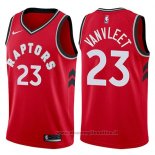 Maglia Toronto Raptors Fred Vanvleet NO 23 Icon 2017-18 Rosso