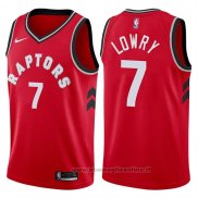 Maglia Toronto Raptors Kyle Lowry NO 7 2017-18 Rosso