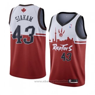 Maglia Toronto Raptors Pascal Siakam NO 43 Citta 2019-20 Rosso