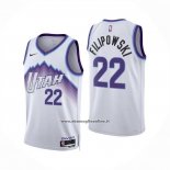 Maglia Utah Jazz Darryn Peterson No 22 Association 2025-26 Bianco