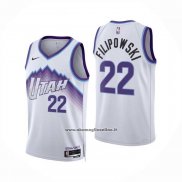 Maglia Utah Jazz Darryn Peterson No 22 Association 2025-26 Bianco