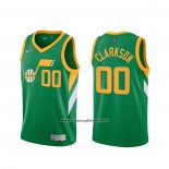 Maglia Utah Jazz Donovan Jordan Clarkson #00 Earned 2020-21 Verde