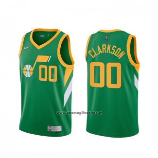 Maglia Utah Jazz Donovan Jordan Clarkson #00 Earned 2020-21 Verde