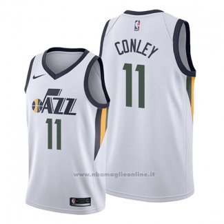 Maglia Utah Jazz Mike Conley NO 11 Association Bianco