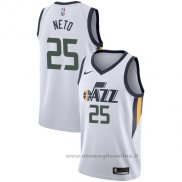 Maglia Utah Jazz Raul Neto NO 25 Association 2017-18 Bianco