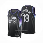 Maglia Utah Jazz Walter Clayton Jr No 13 Statement 2025-26 Nero