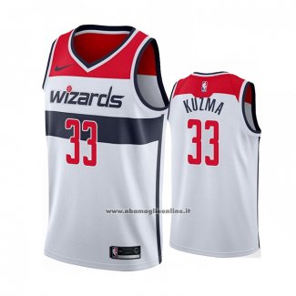 Maglia Washington Wizards Kyle Kuzma #33 Association 2020-21 Bianco