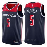 Maglia Washington Wizards Markieff Morris NO 5 Statement 2017-18 Blu